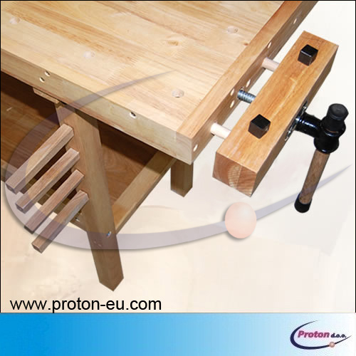 Mizarska delovna miza 1370 x 500 x 870 mm 4 - Proton d.o.o. - ponk - pank - delovni pult - hoblpank - hoblponk - hobl ponk - mizarski pank - tišlarska miza - skobelnik - virštat - virštak - berštat - stolarska klupa