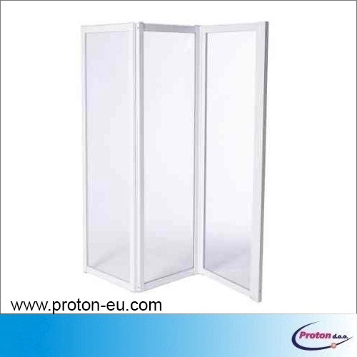 Paravan za kopalniško kad s tridelnim krilnim zaslonom 1 - Proton d.o.o.