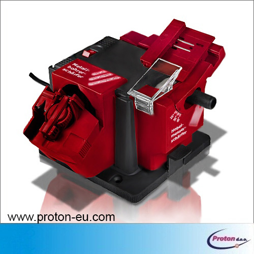 Večnamenski brusilnik nožev in svedrov - Proton d.o.o. - stroj za brušenje orodja - brus - ostrilec - ostrivec - strojček - ostrenje - brusilec škarij - škarij za obrezovanje vej - vinske trte - kosa - lopata - rezilo za kosilnico - sekira - izvijač - skobeljni nož - dlet - šraufciger - šraufenciger 1